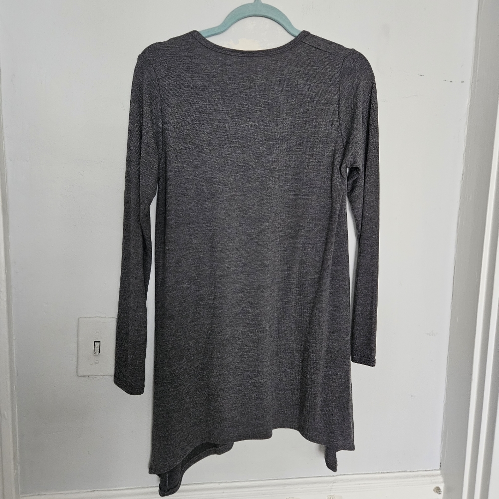 Nwt Go Couture Solid Sharkbite Tunic Sweater | L - image 5